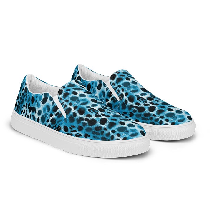 Blue Leopard Canvas Shoes product image (2)