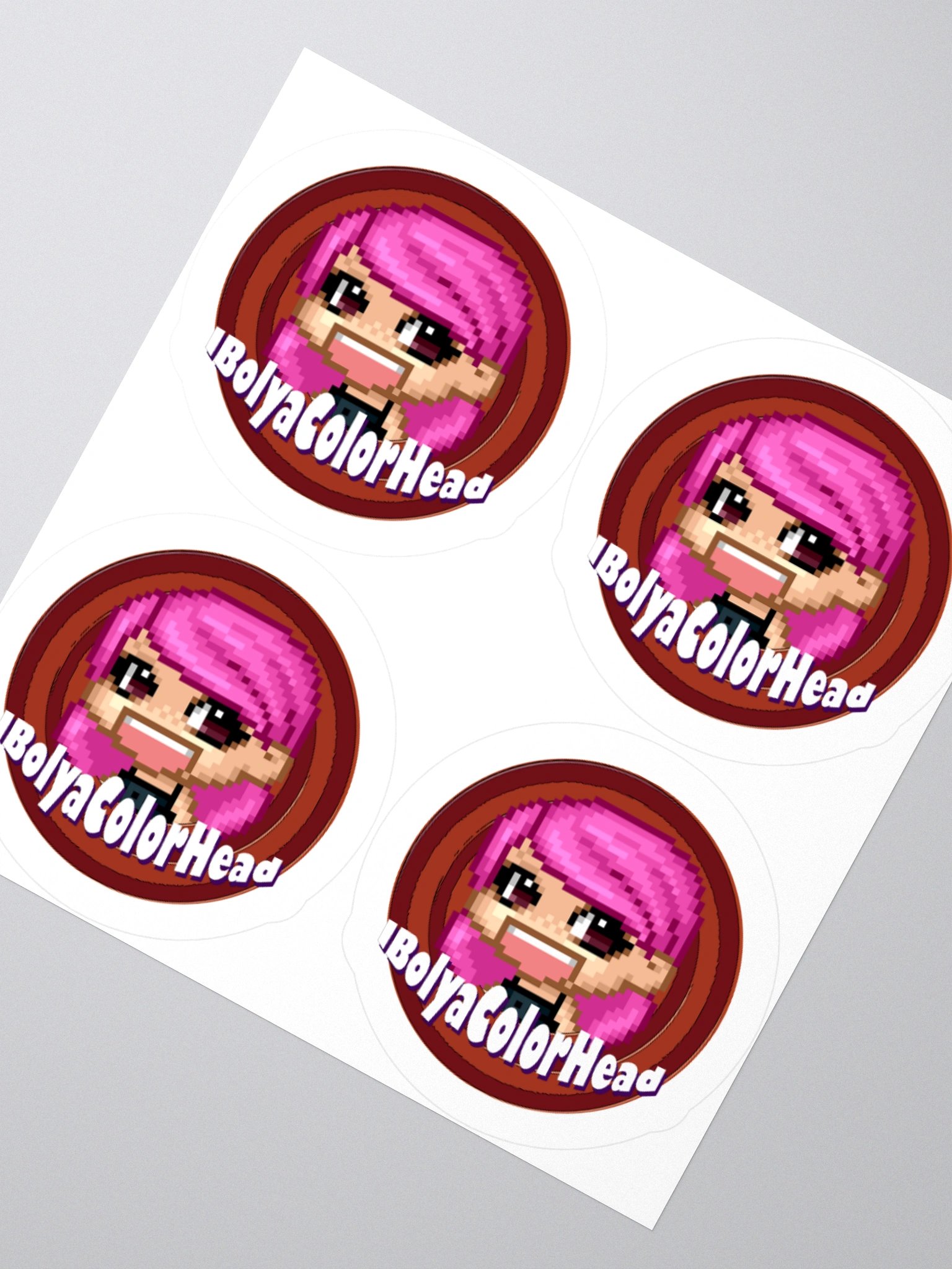 IbolyaColorHead Logo Stickers product image (2)