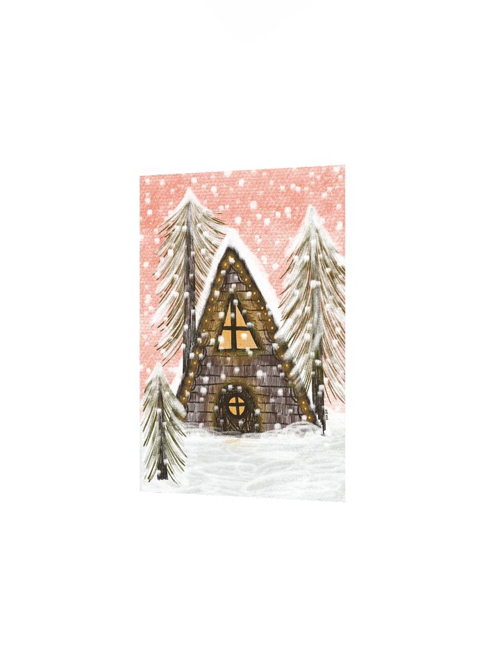 winter forest cabin product image (7)