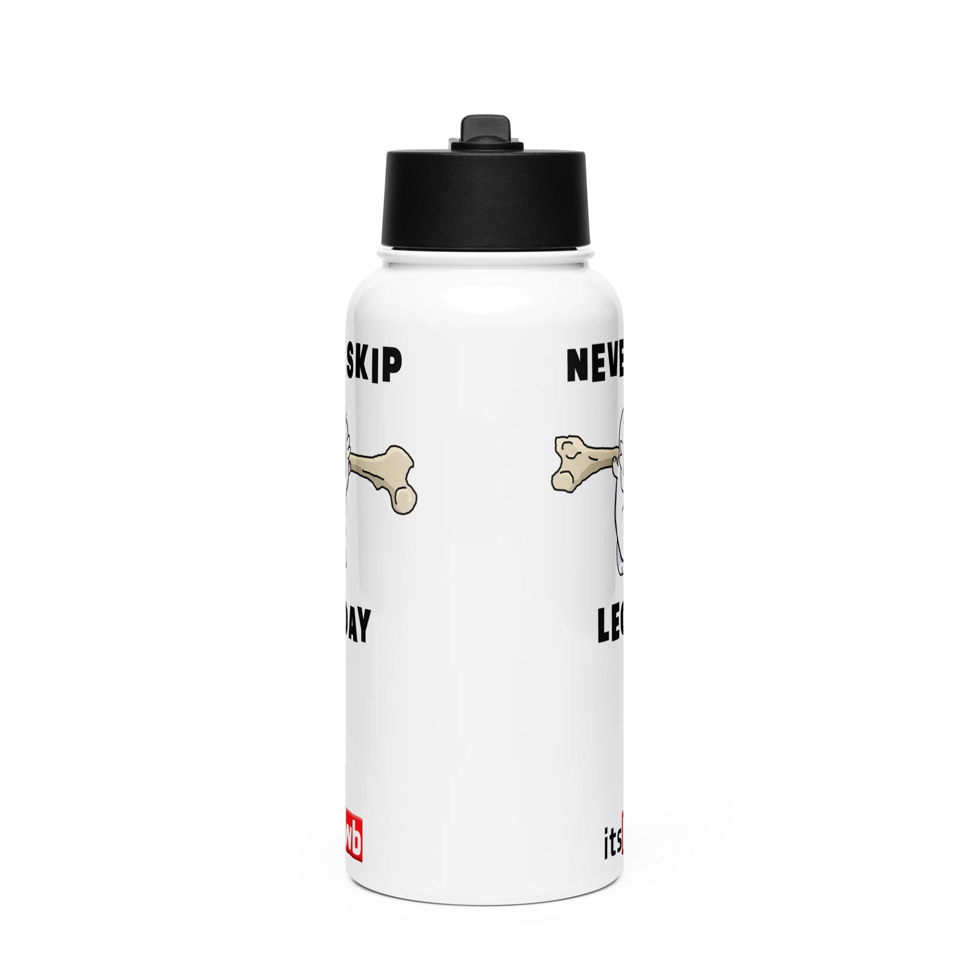 Never Skip Leg Day - Stainless Steel Water Bottle product image (3)