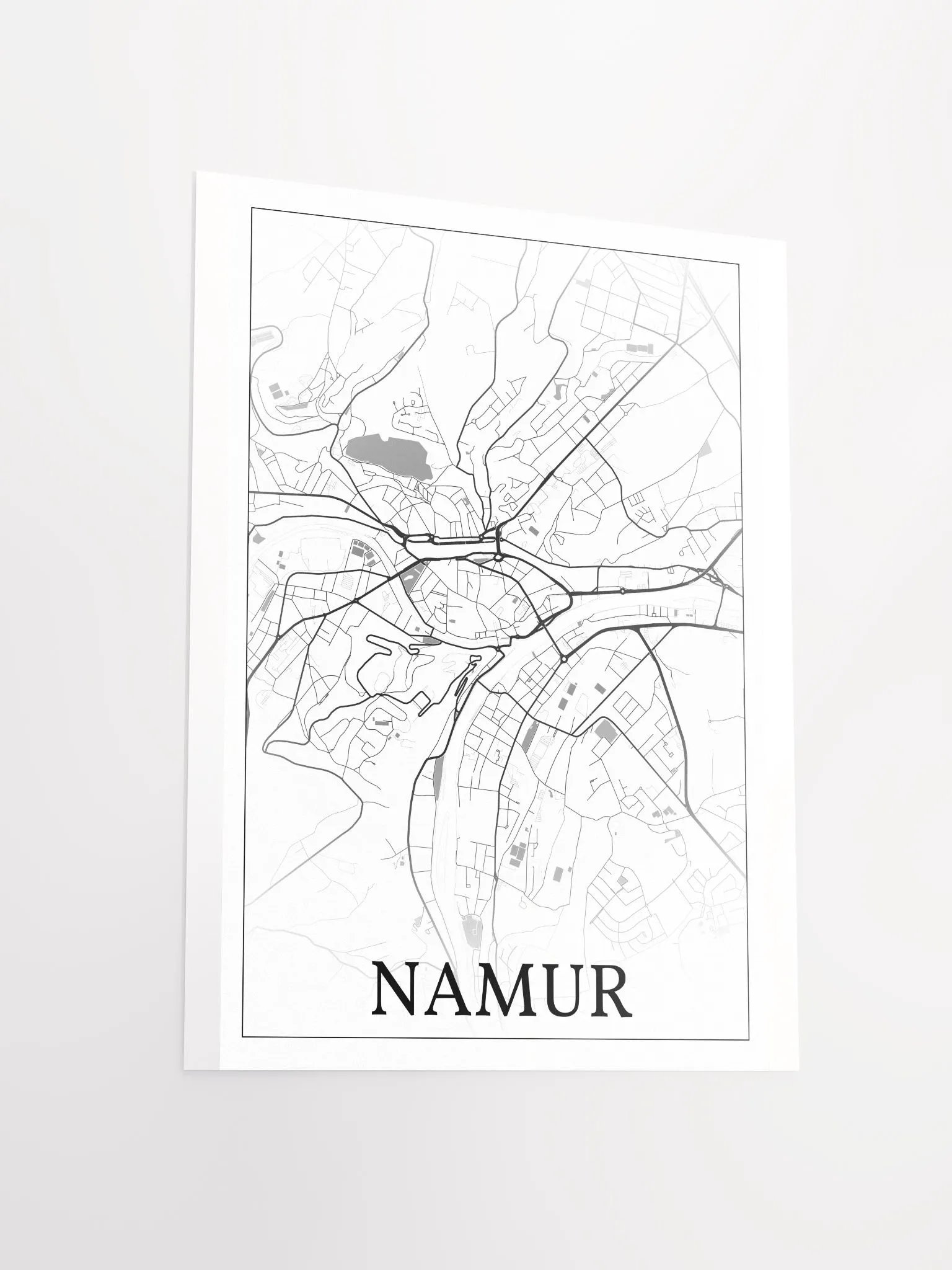 Namur, Belgium, city map print product image (12)