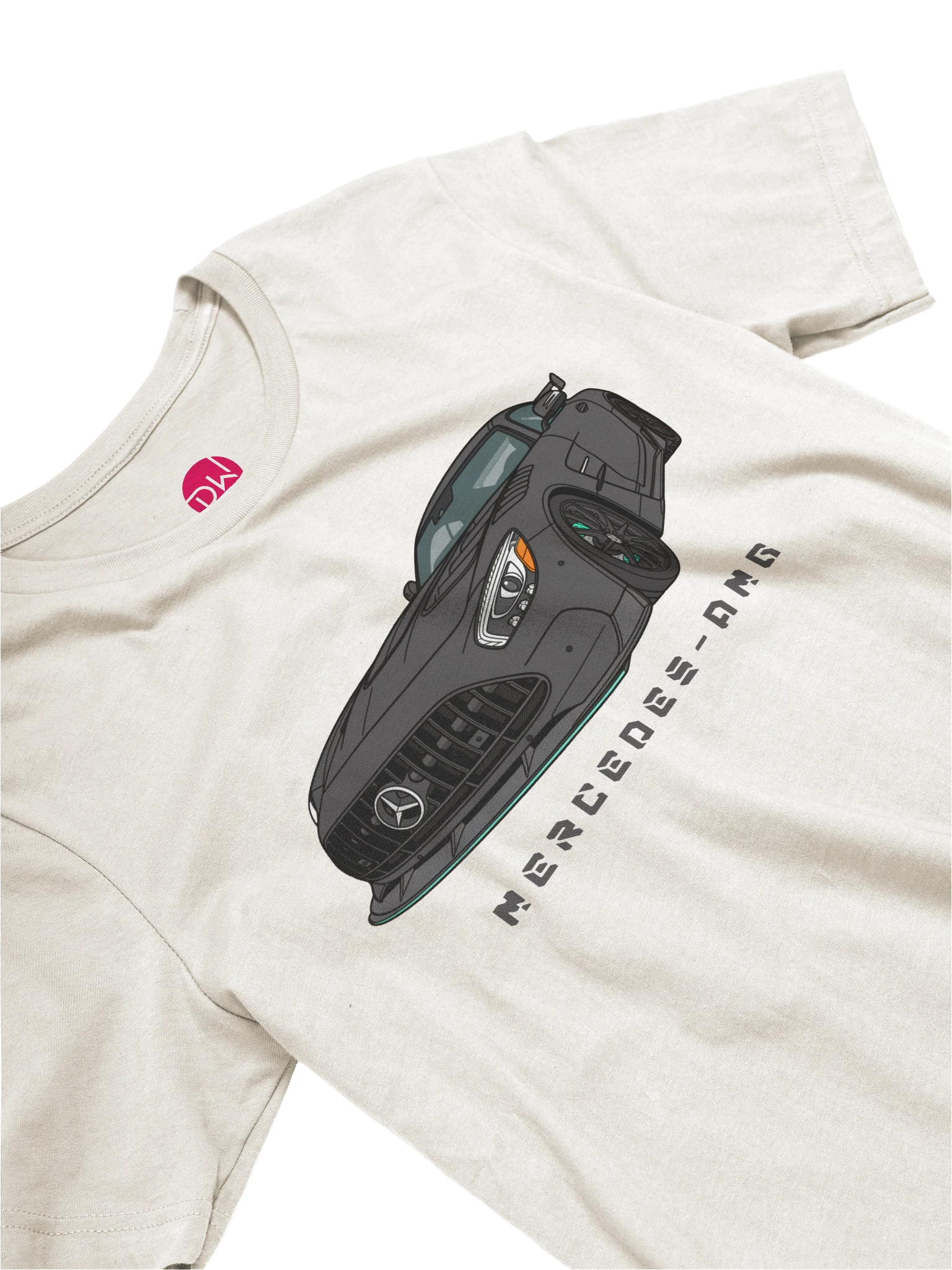 Black Mercedes-AMG GT T-Shirt (Retro, Sketch, Silhouette) product image (26)