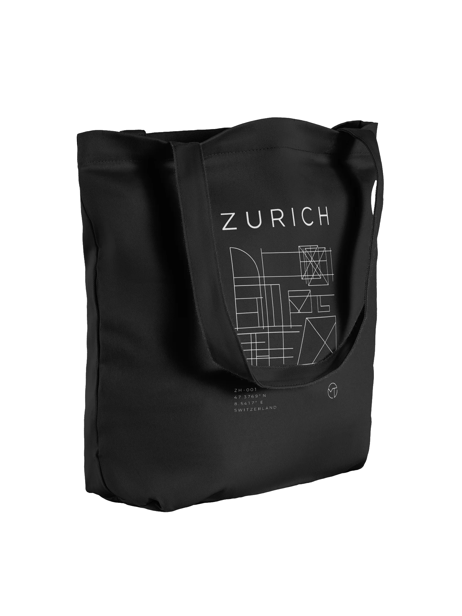 ZURICH Blueprint Tote – Premium Swiss Minimalist Canvas Bag product image (1)