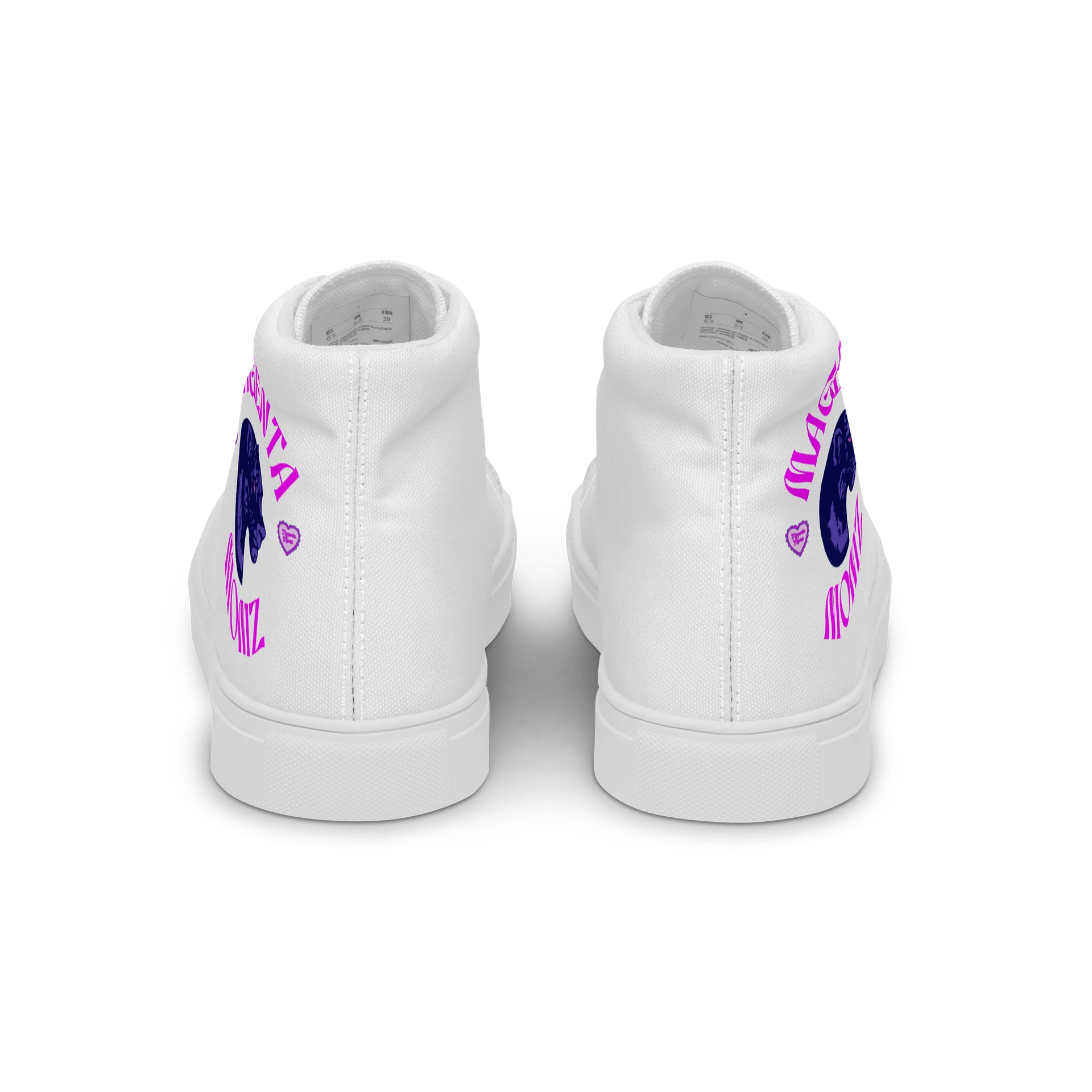 MAGENTA MOMZ PANTHER HEAD HI-TOP SNEAKERS product image (4)