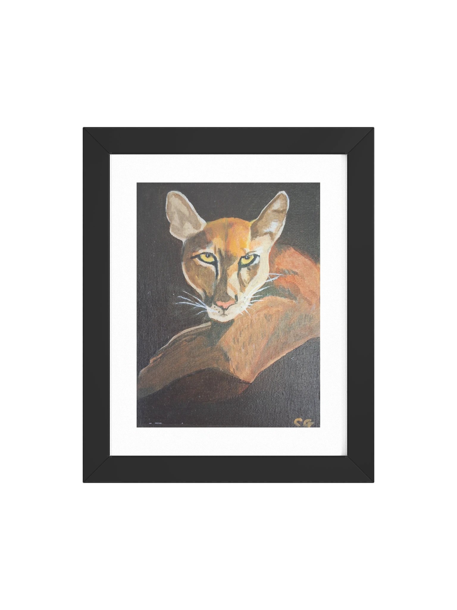 A Serious Puma from Carate — Framed Poster product image (10)