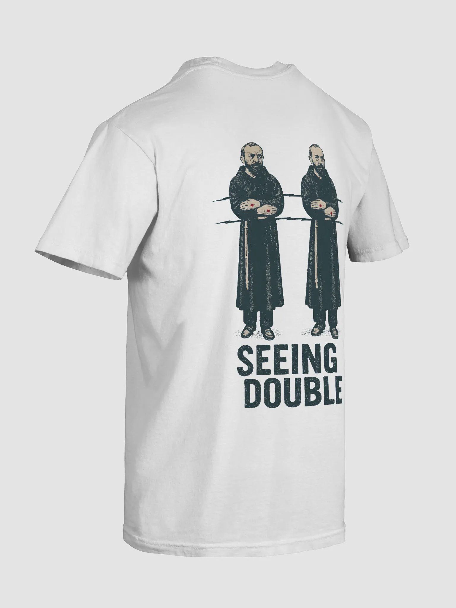 Padre Pio Bilocation Tshirt product image (67)