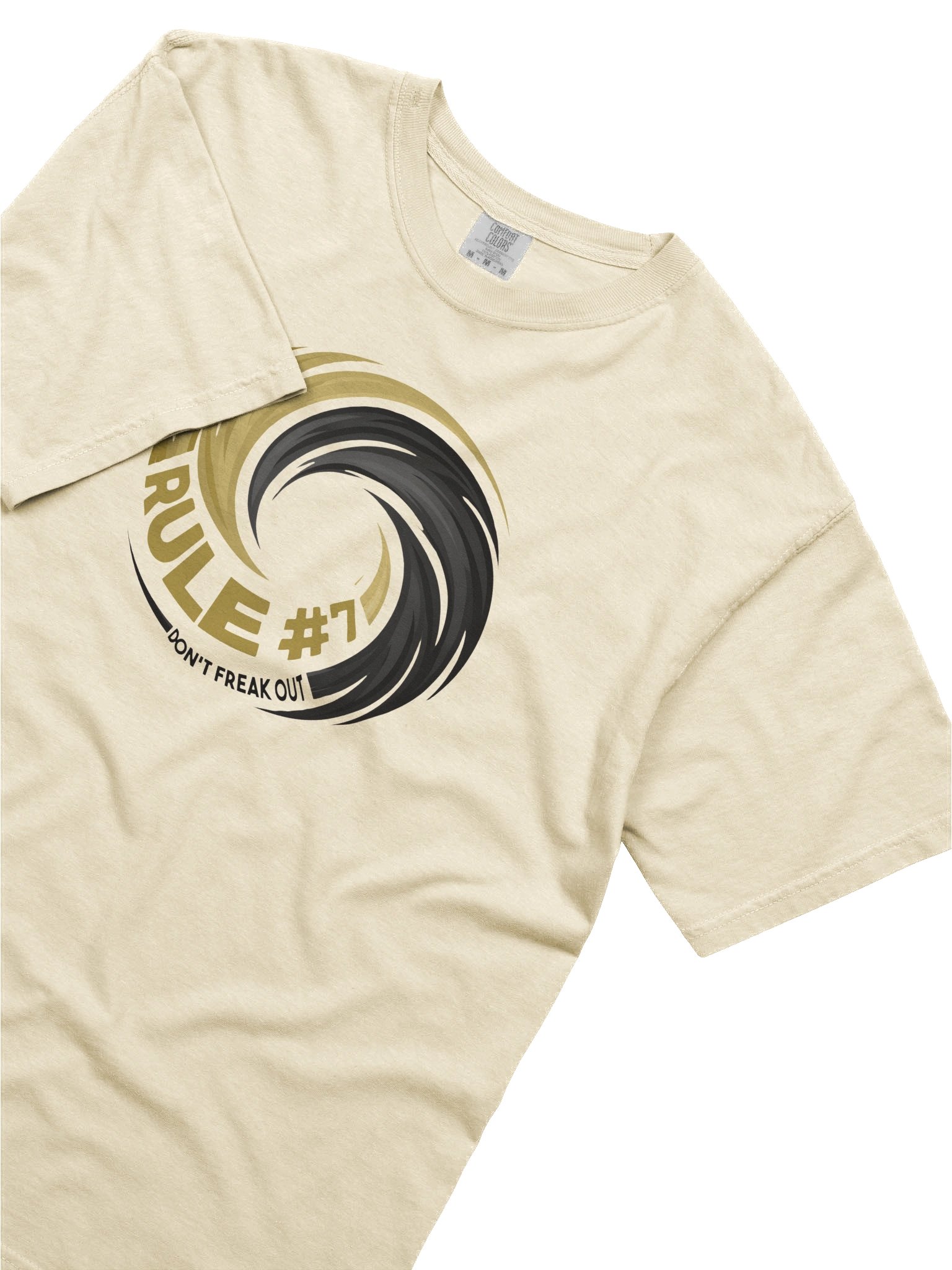 Rule #7 Statement Tee Black and Gold product image (44)