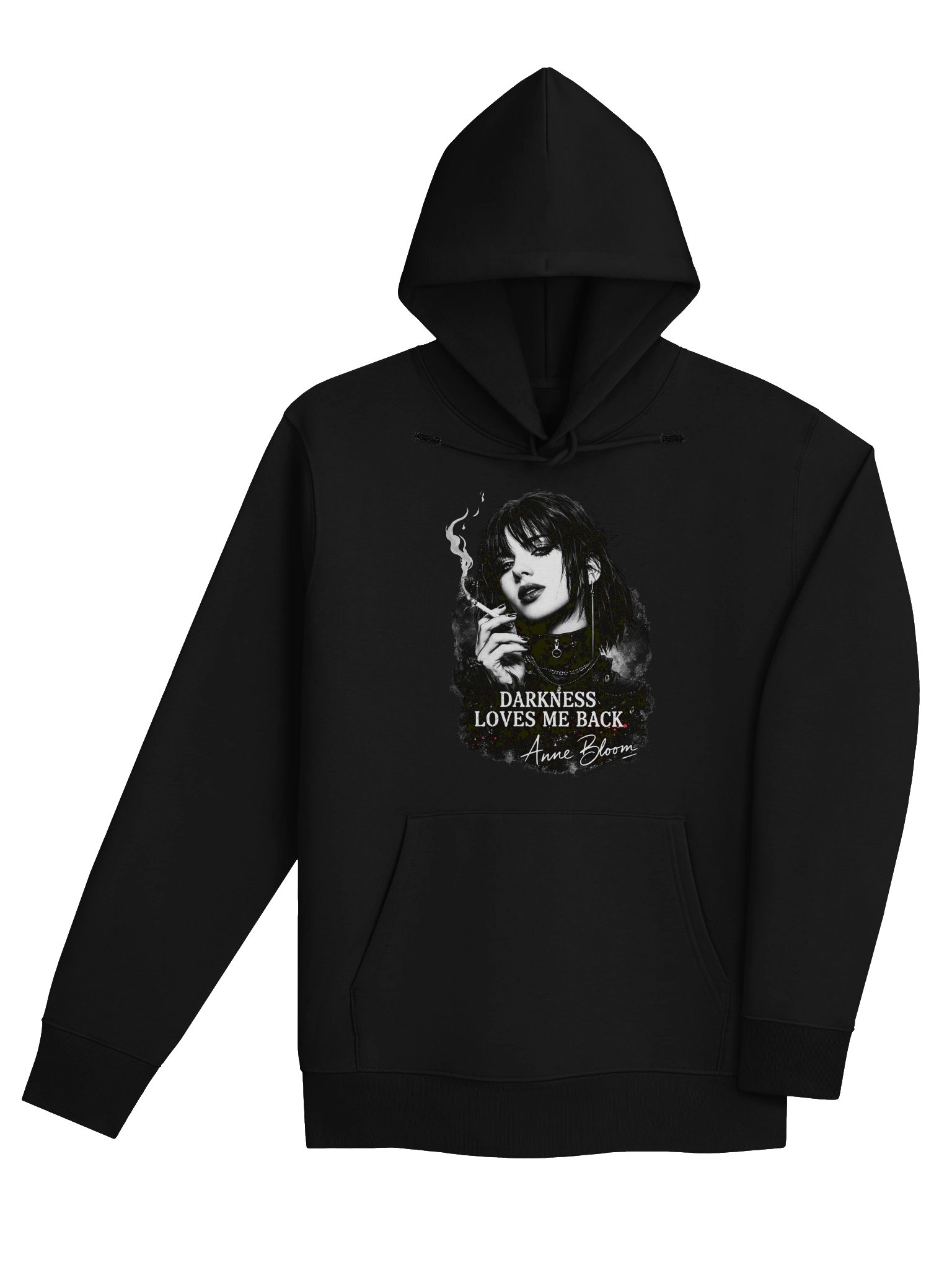 Unisex Essential Organic Hoodie - Darkness Loves Me Back product image (10)