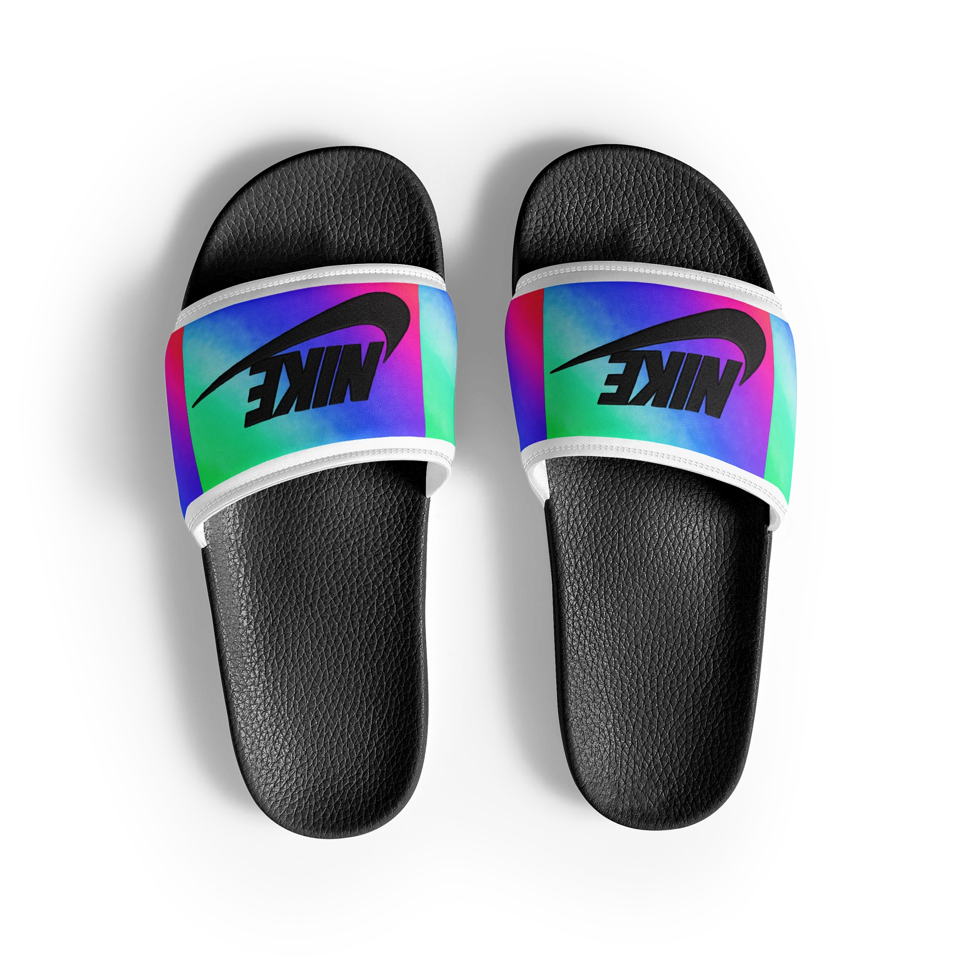 Neon Nike Logo Women’s Slides product image (3)