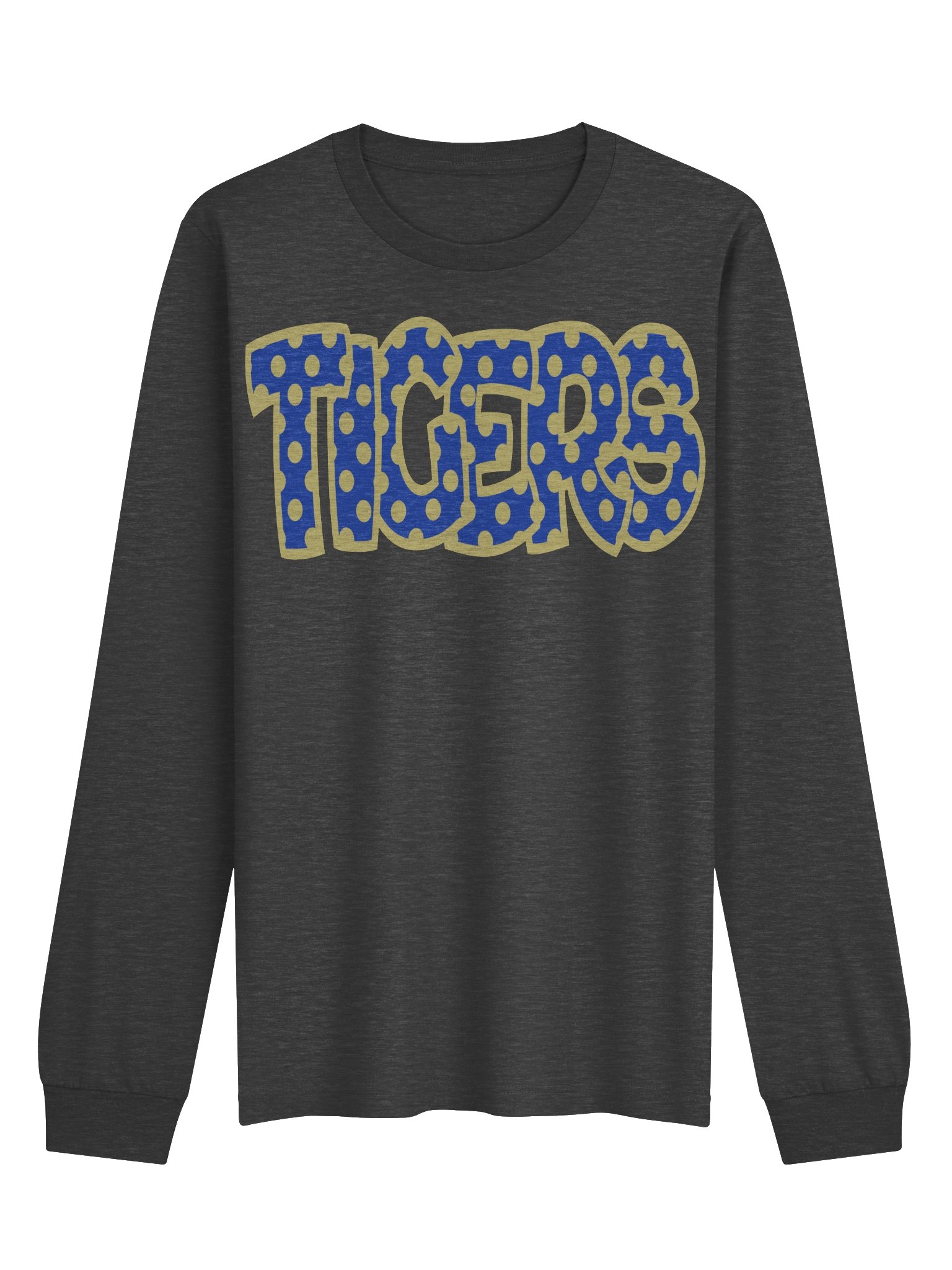 Tigers Bella + Canvas Polka Dot Long Sleeve T-Shirt product image (1)