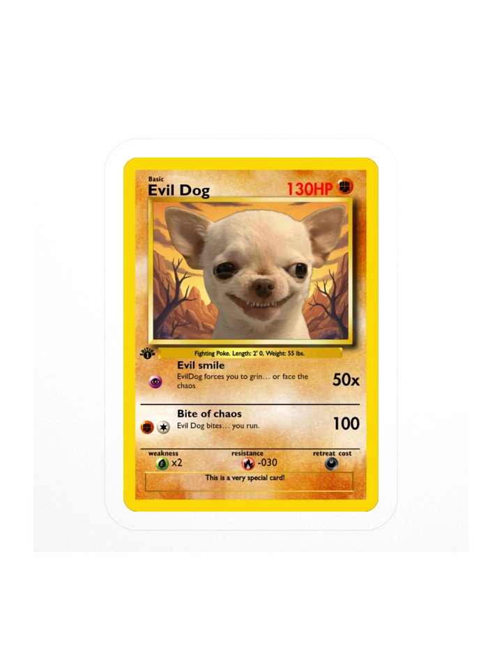 EvilDog Pokemon Sticker product image (1)
