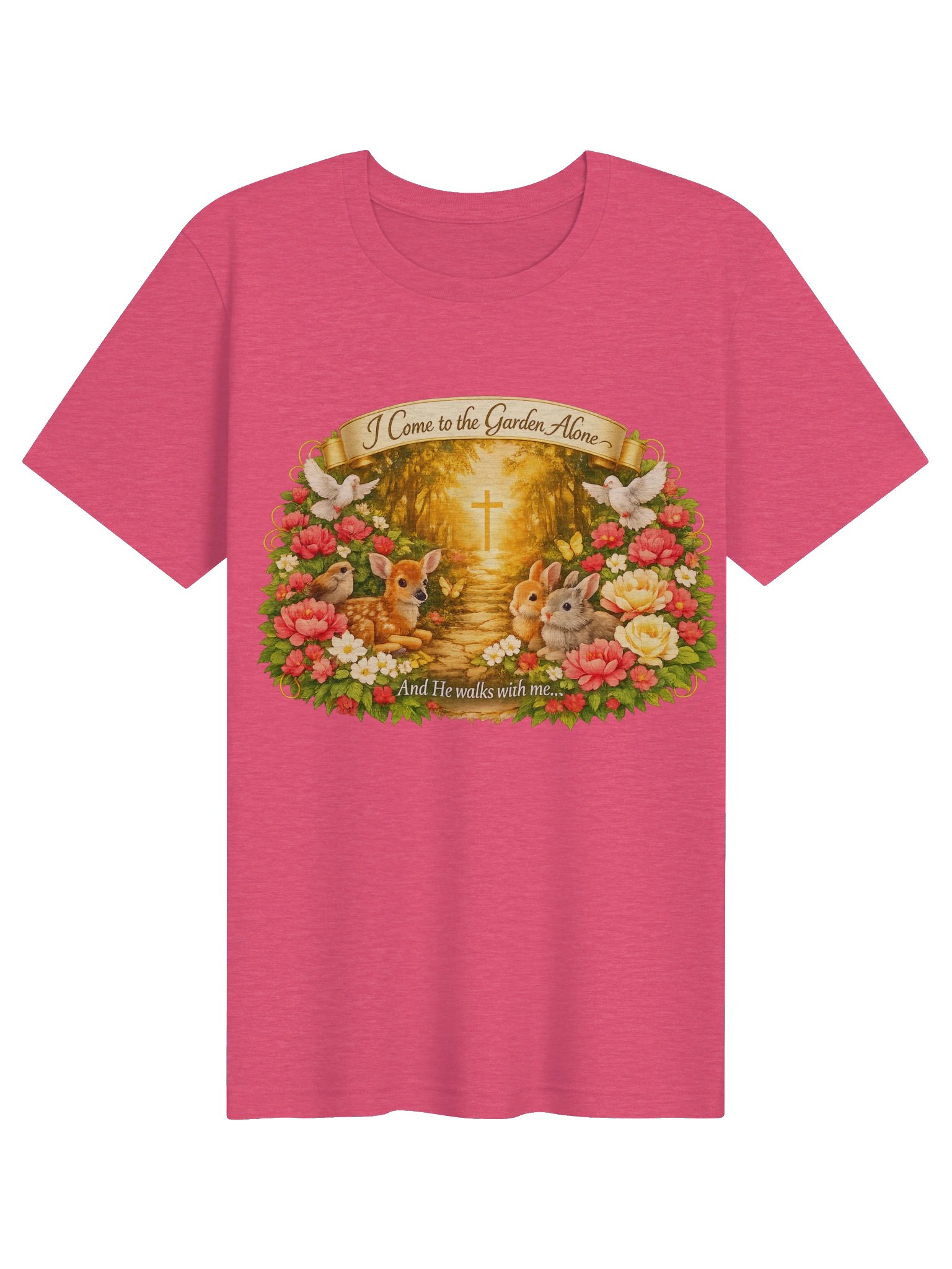 I Come to the Garden Alone Christian Tee product image (3)