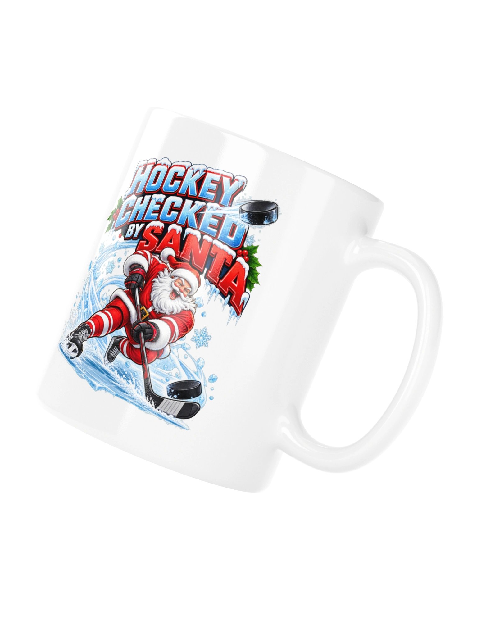 HOCKEY CHECKED BY SANTA - MUG product image (10)