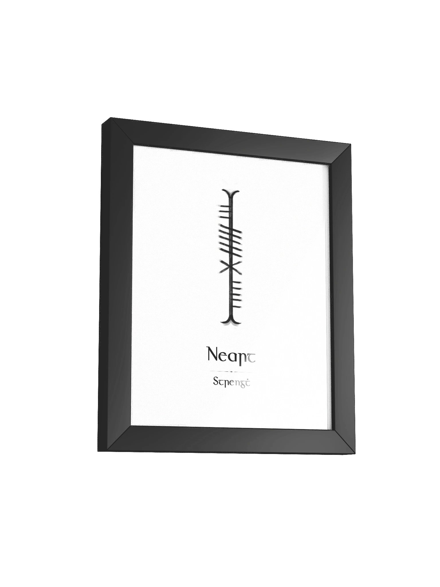 Neart – Celtic Strength Ogham Framed Art Print product image (11)