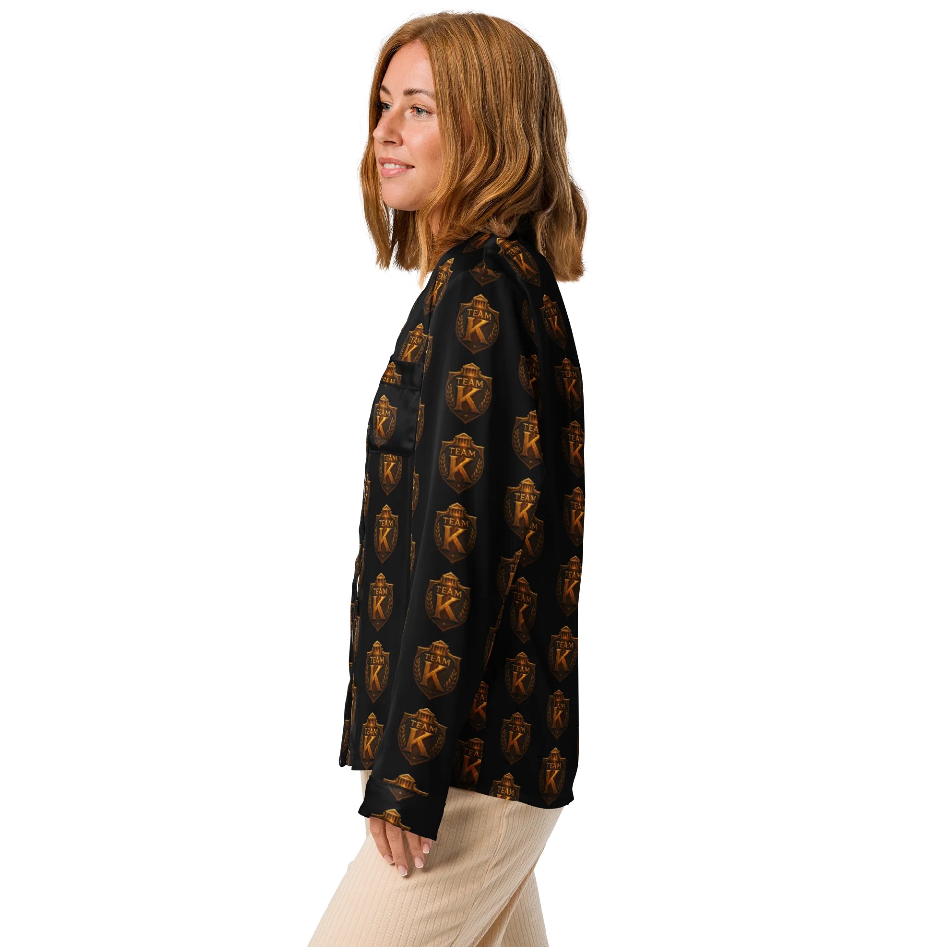 Team K V-5 Women's Long Sleeve Pajama Top product image (4)
