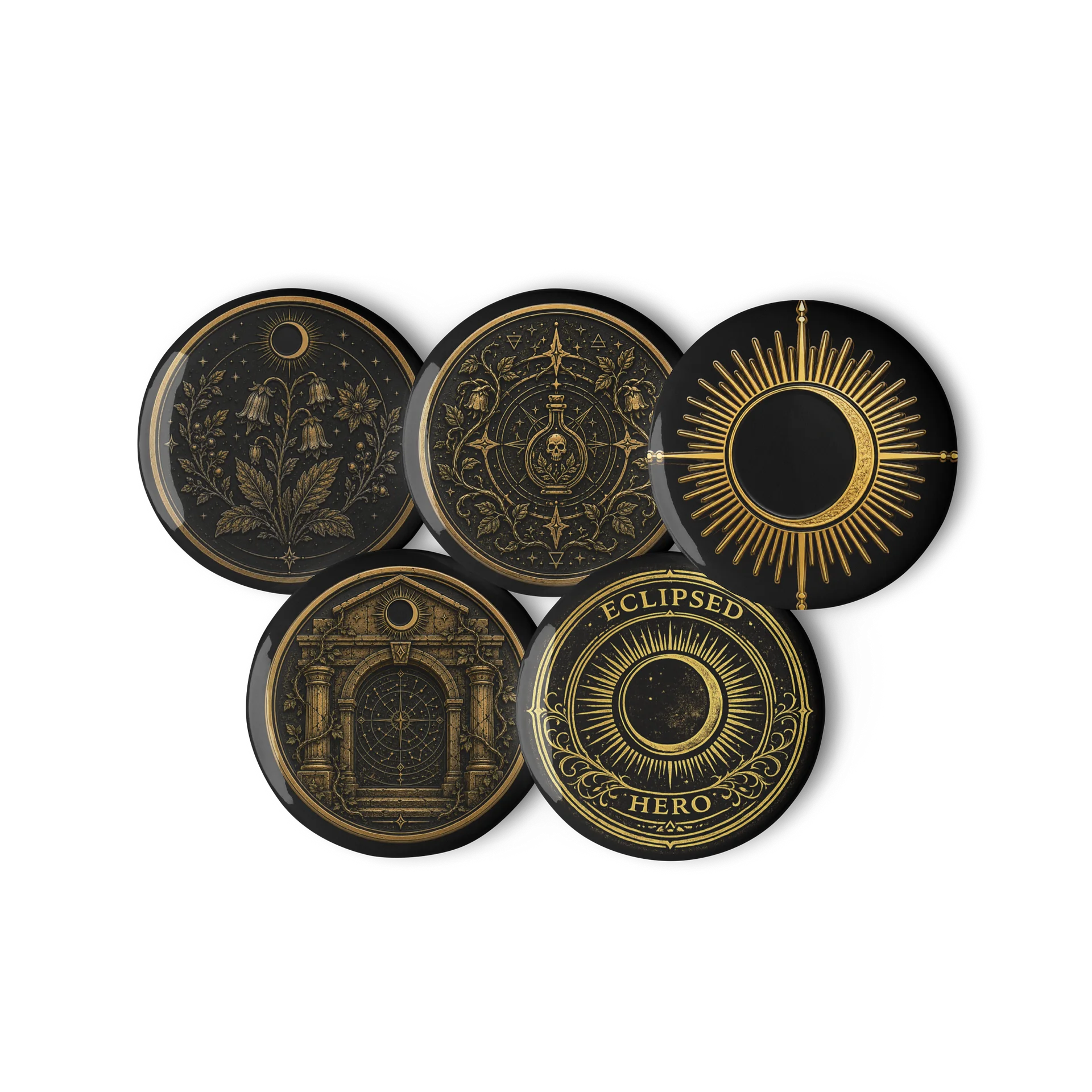 Eclipsed Hero Button Pin Set product image (2)