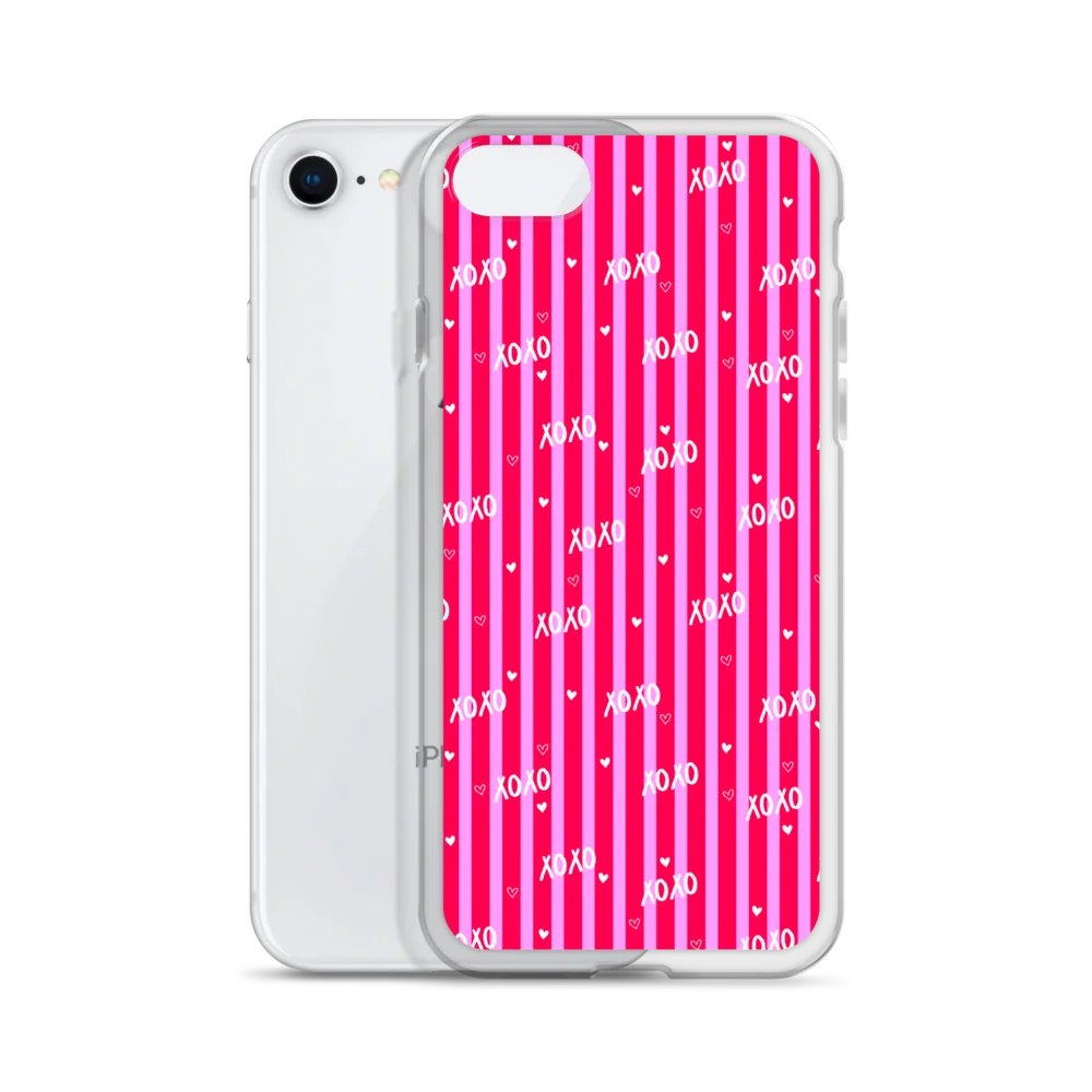XOXO Blush Clear iPhone® 7/8, 11, 12, 13, 14, 15, 16, 17, X/XS, SE, XR, Mini, Pro, Pro Max, Plus Cases. product image (2)