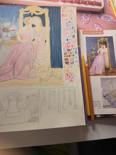 Still working in progress that i worked on today during my stream using colored pencils!….#traditional #sketches #coloredpenc...