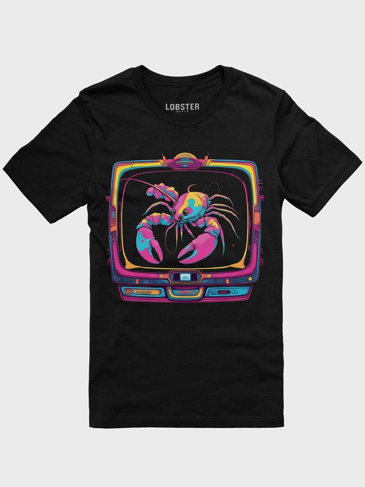 Lobster Static Glitch T-Shirt | RGB Neon Glitch Lobster Streetwear Design Tee product image (2)
