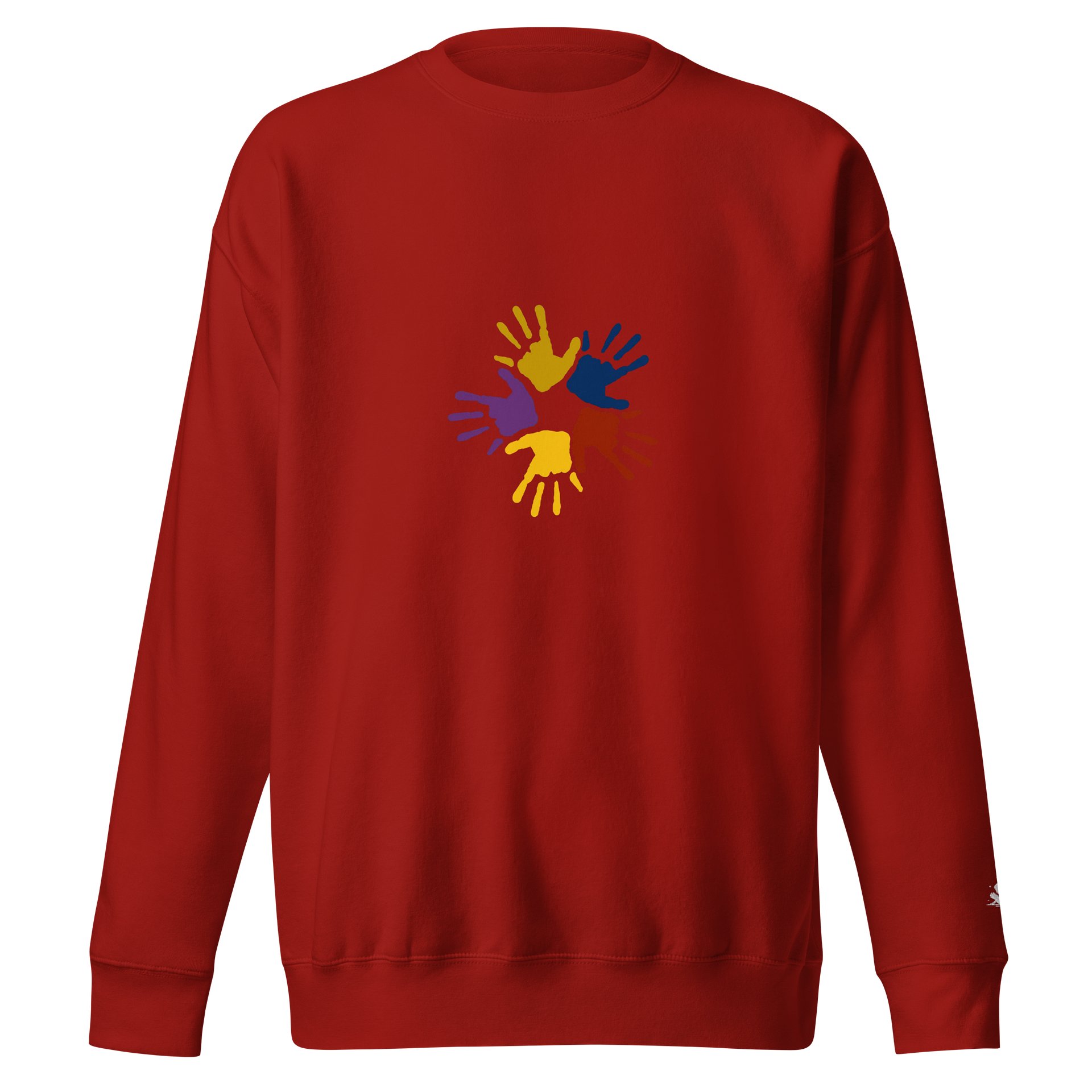 Colorful Handprints Circle Sweatshirt product image (1)