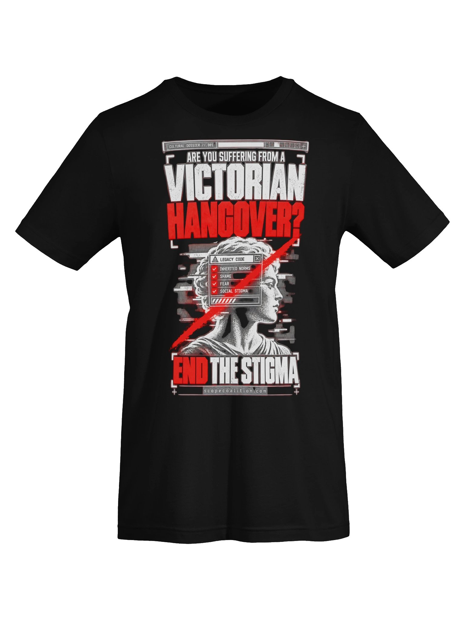 "The Victorian Hangover" Civic Statement Graphic Tee (Black) product image (7)