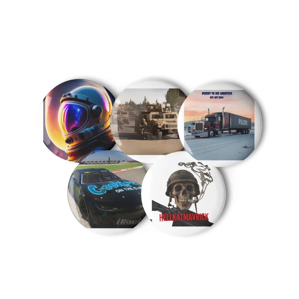 Skull & Bullet Pin Button Set product image (11)