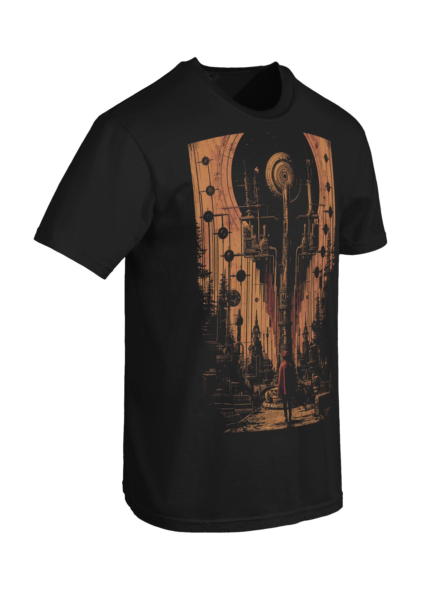 Red Cloak Machine Watcher Heaveyweight T-Shirt product image (4)
