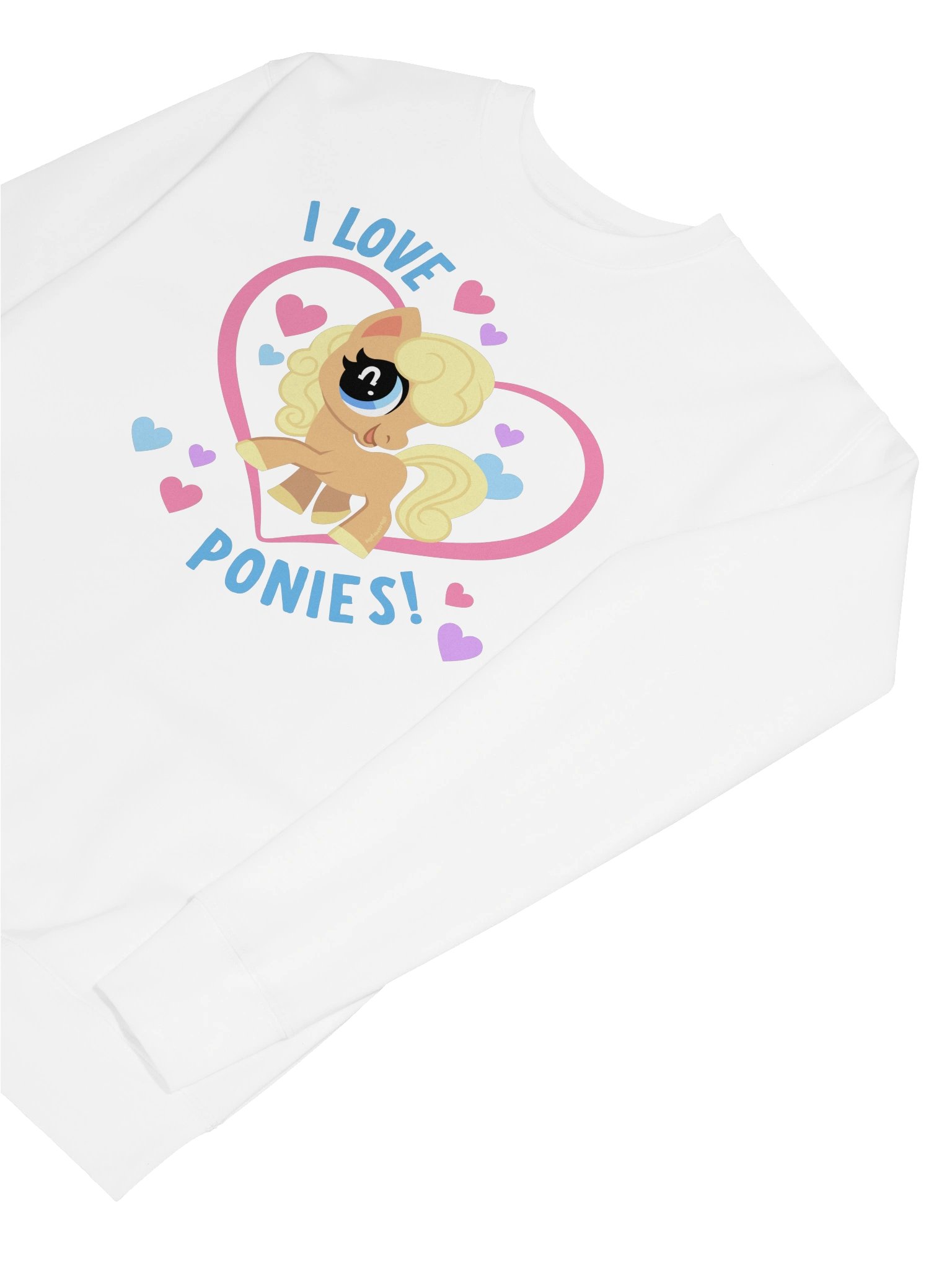 I Love Ponies Sweatshirt (light) product image (7)