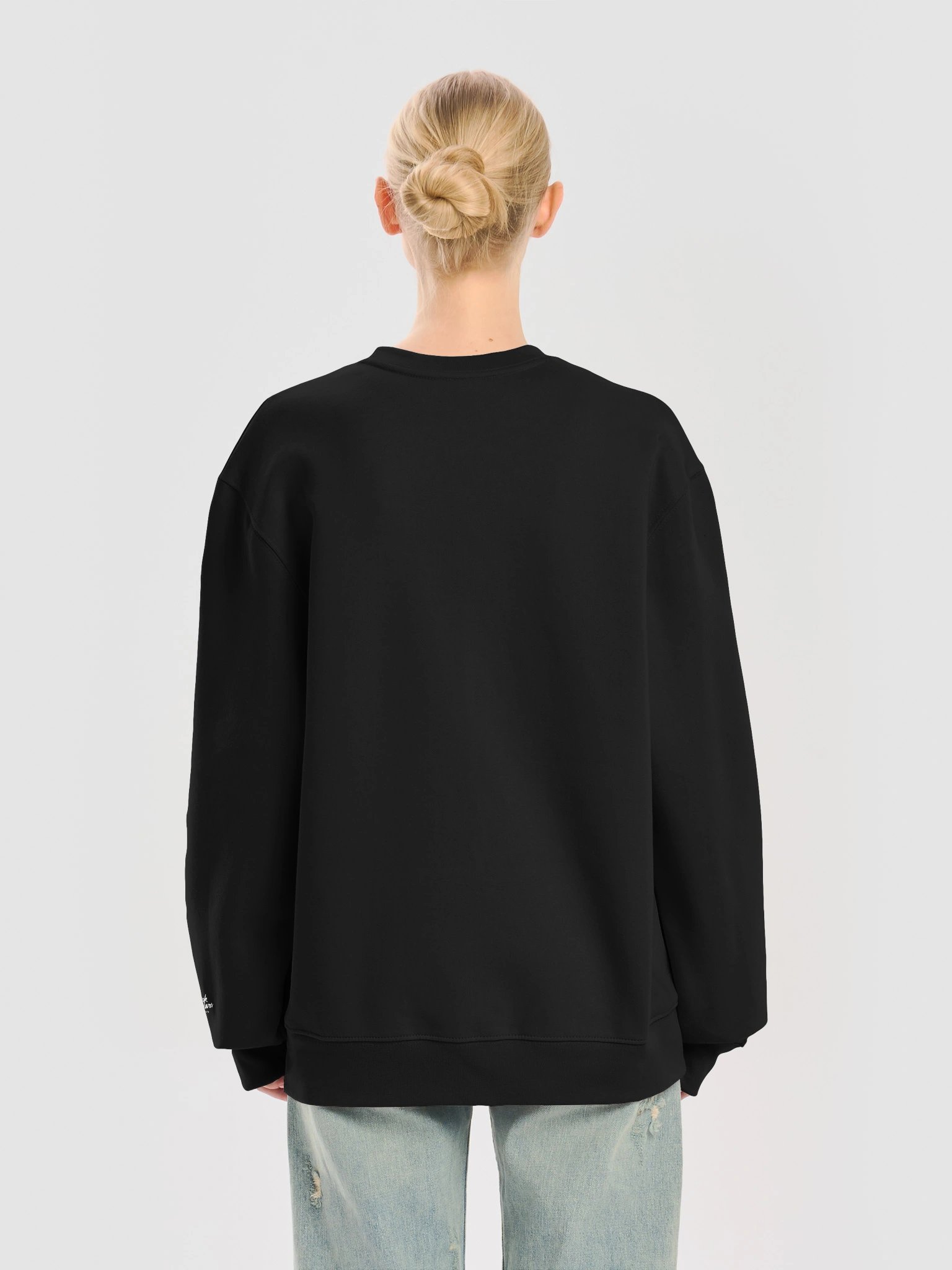 I Ain't Go to Hillman. Oversized black sweater. product image (10)