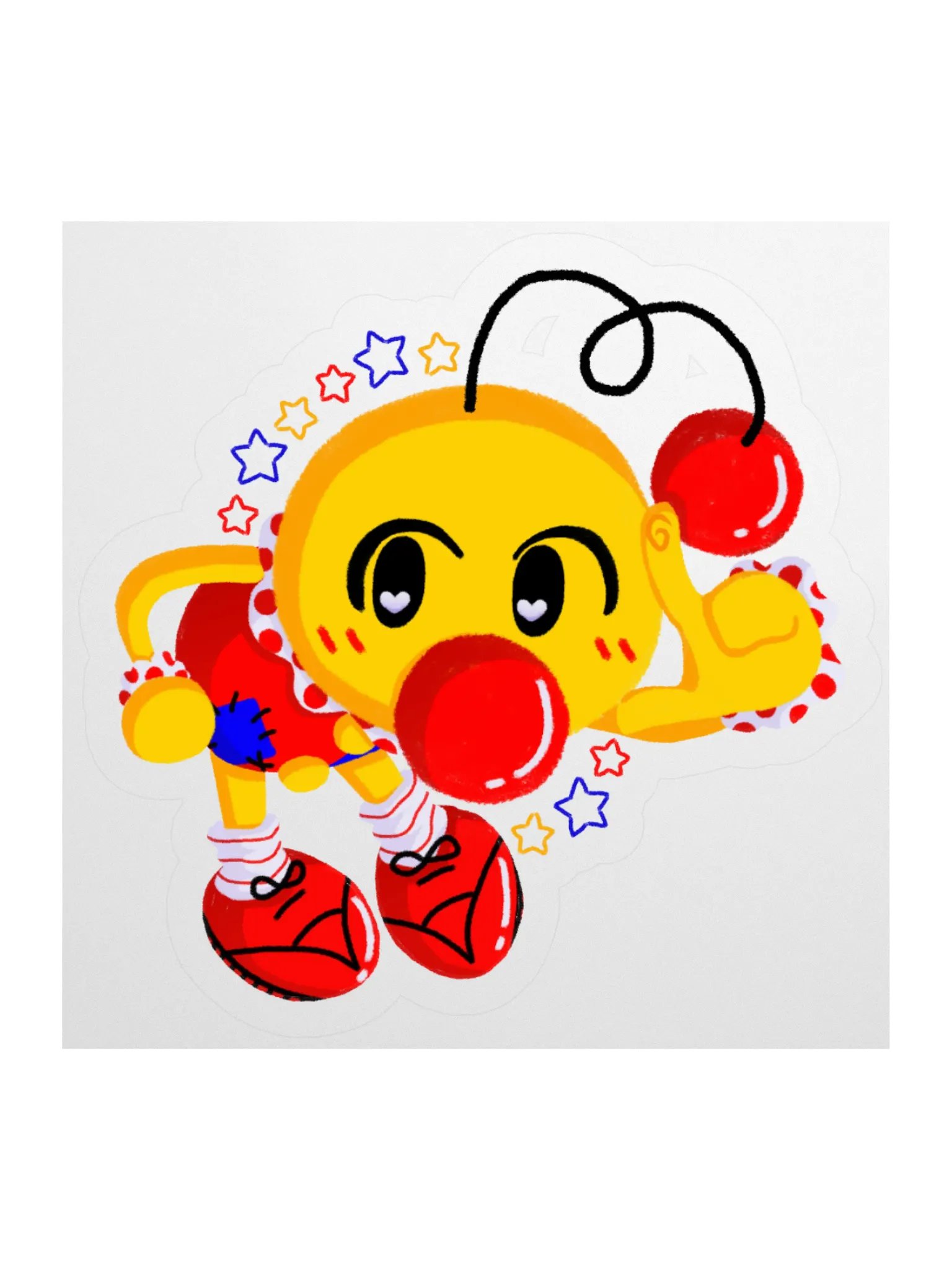 Boyoyoing Point Stars Flat Sticker product image (1)