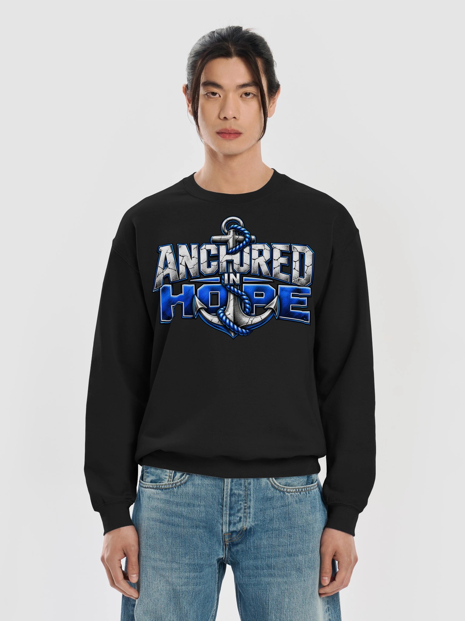 Blacktop Brand: "Anchored in Hope" Crewneck Sweatshirt product image (53)