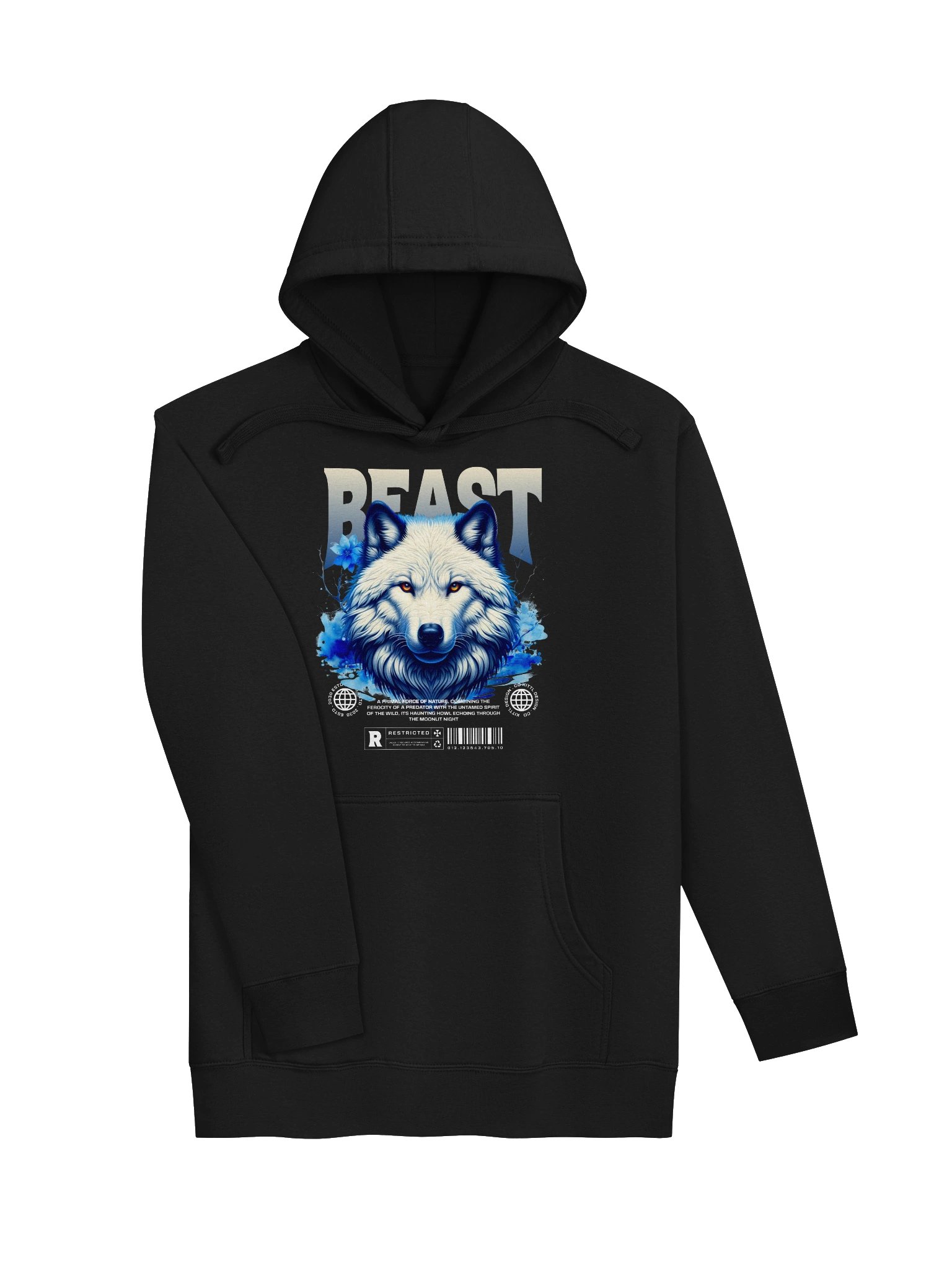 Stylish White Wolf Hoodie for Casual Wear and Comfort product image (3)