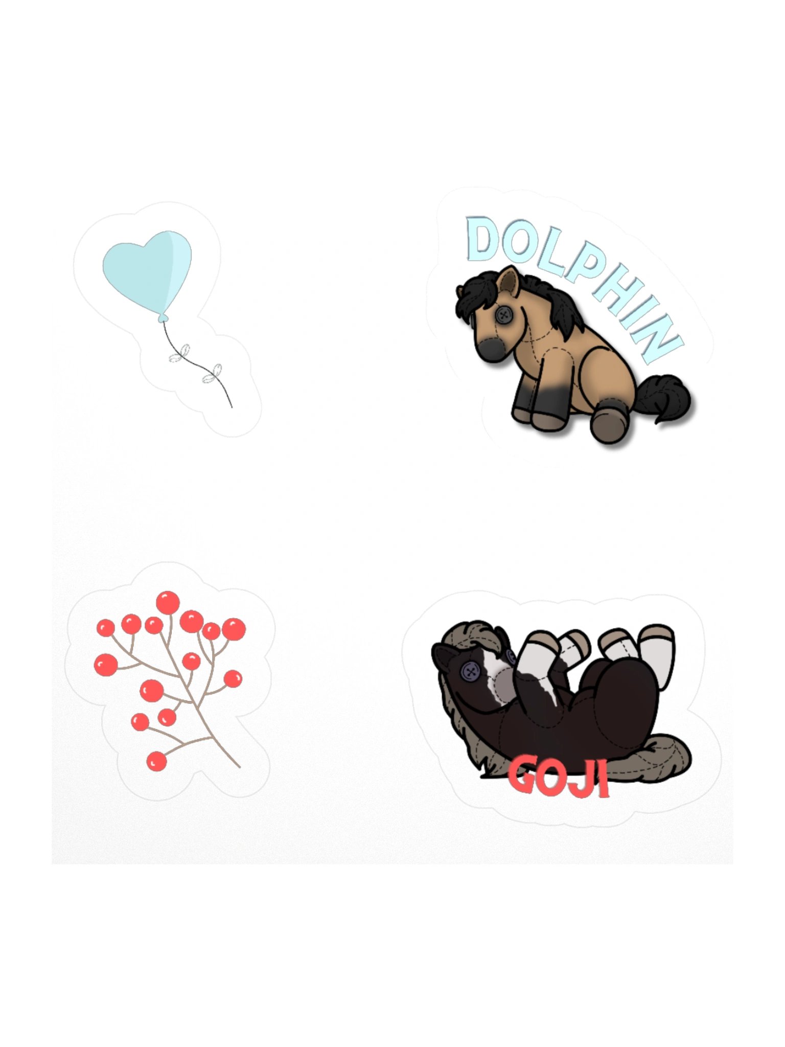 Dolphin + Goji Sticker Pack! product image (3)