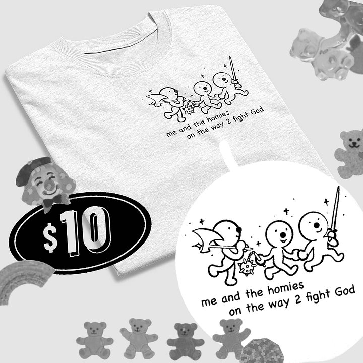 fight god 🗯️(B/W) product image (1)