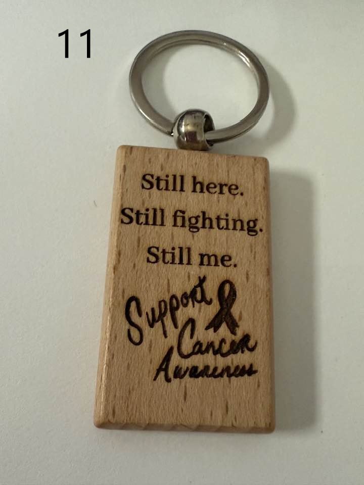 Wooden Engraved Illness Awareness Keychains | Chronic Pain, Cancer, & More (1) product image (11)