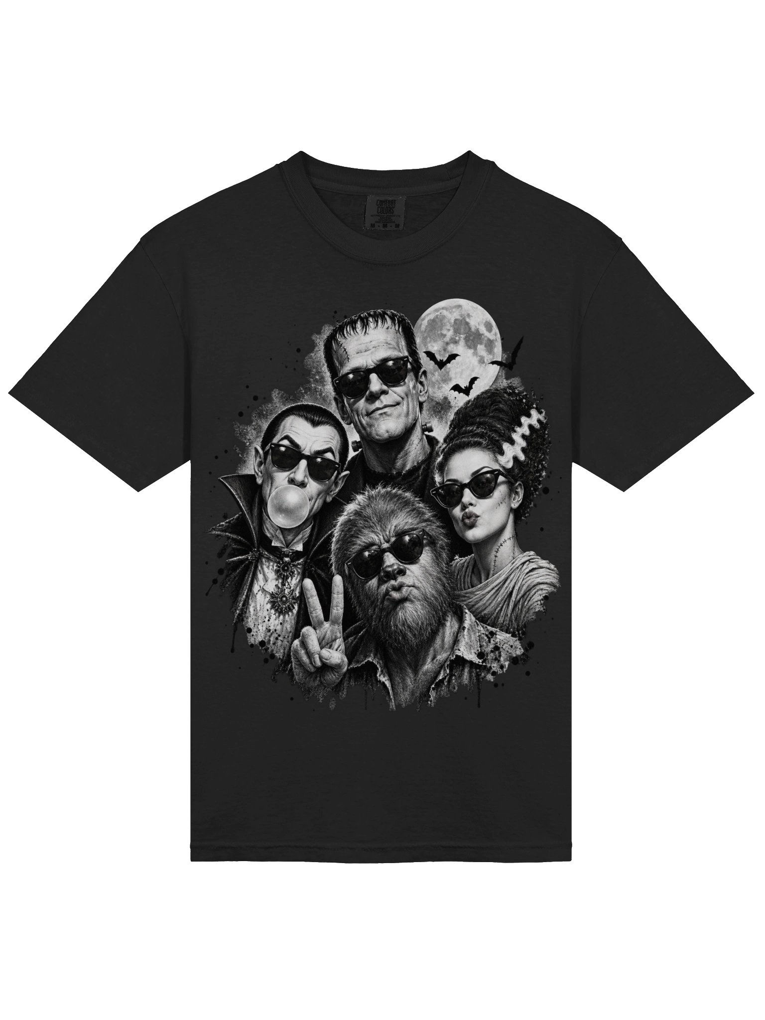 Classic Horror Monsters Selfie T-Shirt | Retro Cool Tee product image (10)