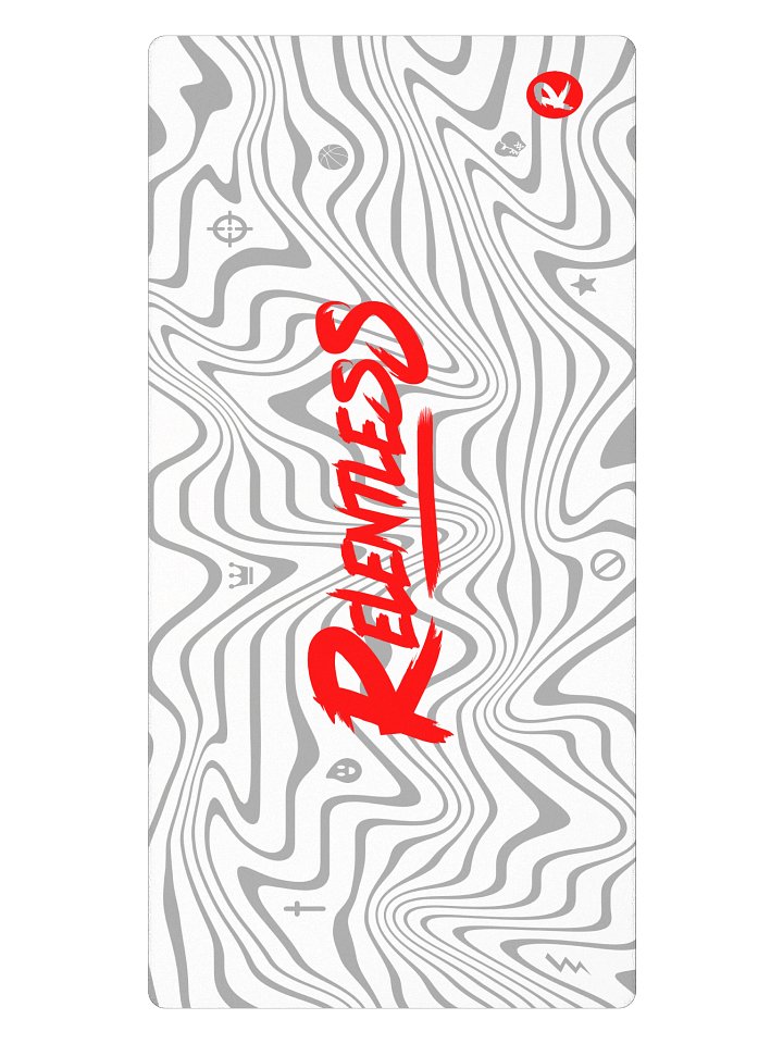 Relentless Red Brush Gaming Mouse Pad product image (2)