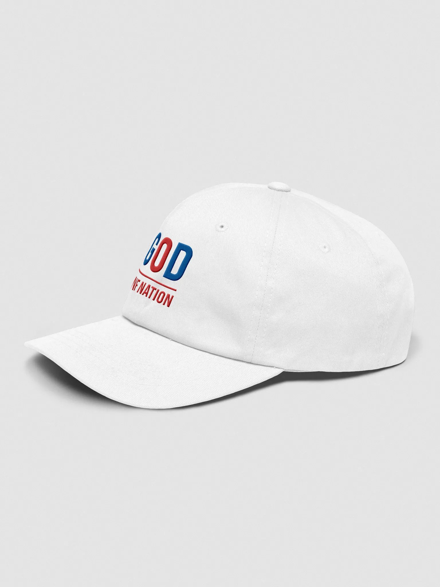 God Nation Patriotic White Dad Hat product image (3)