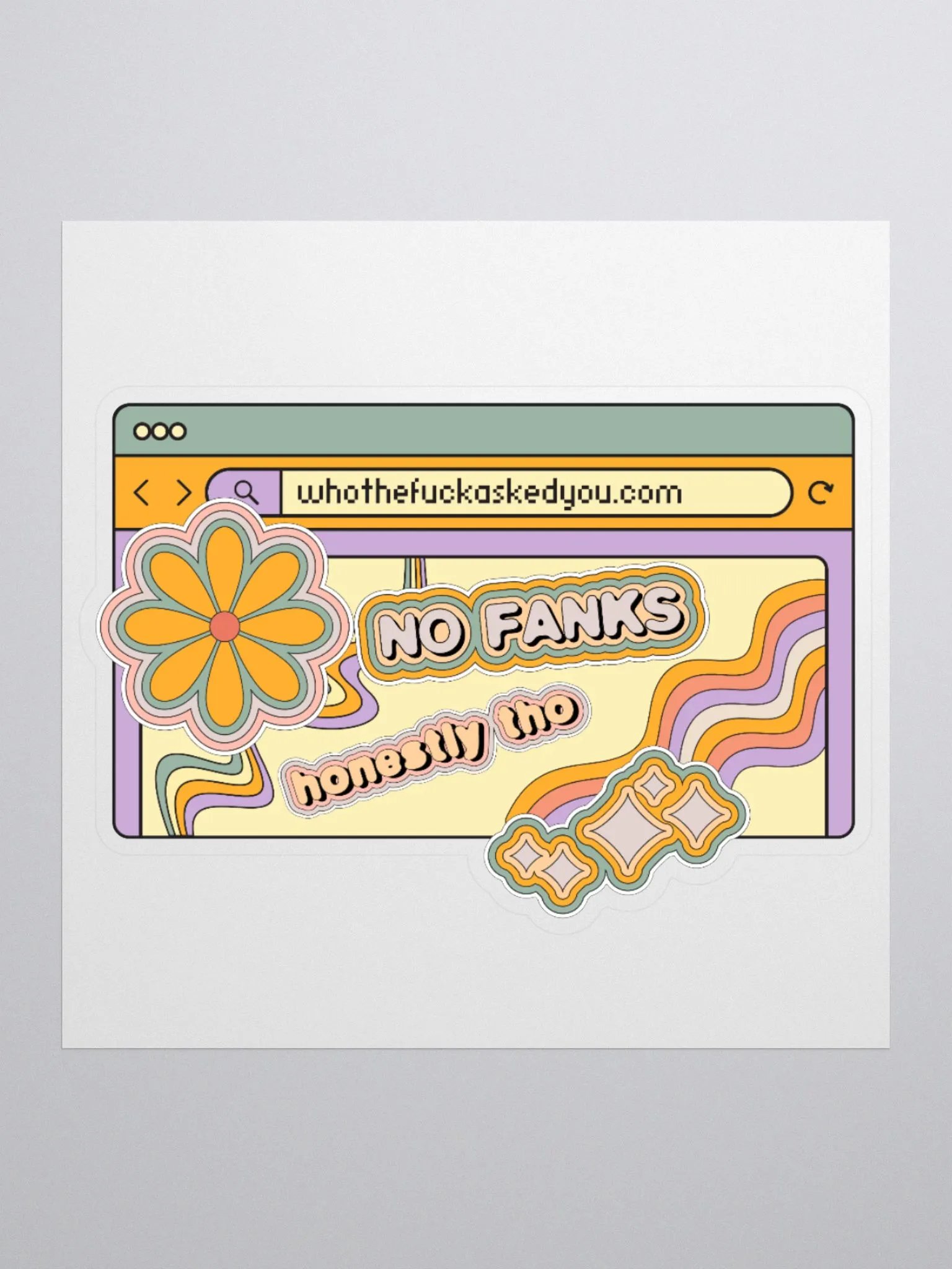 WHOTFASKEDYOU.COM kiss-cut sticker product image (1)