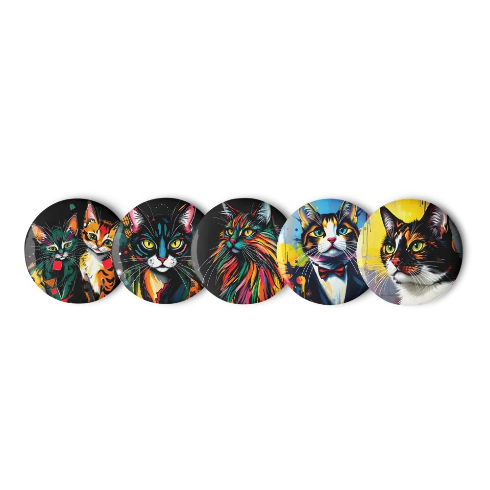 Whimsical Cat Pin Set product image (1)