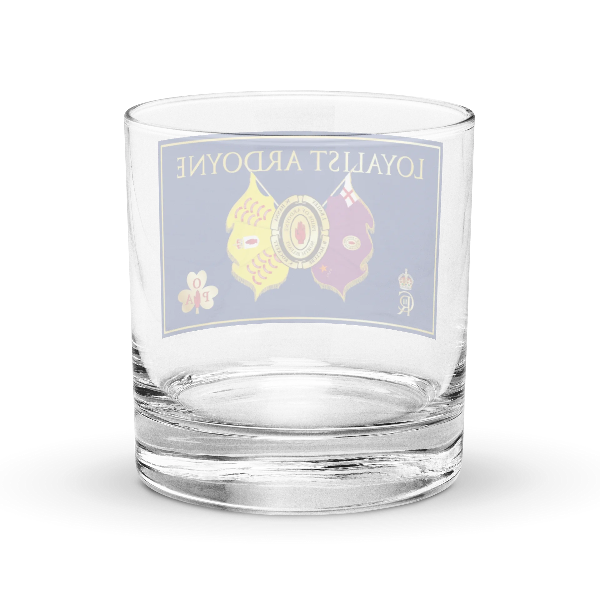 Loyalist Ardoyne Crest Rocks Glass product image (4)