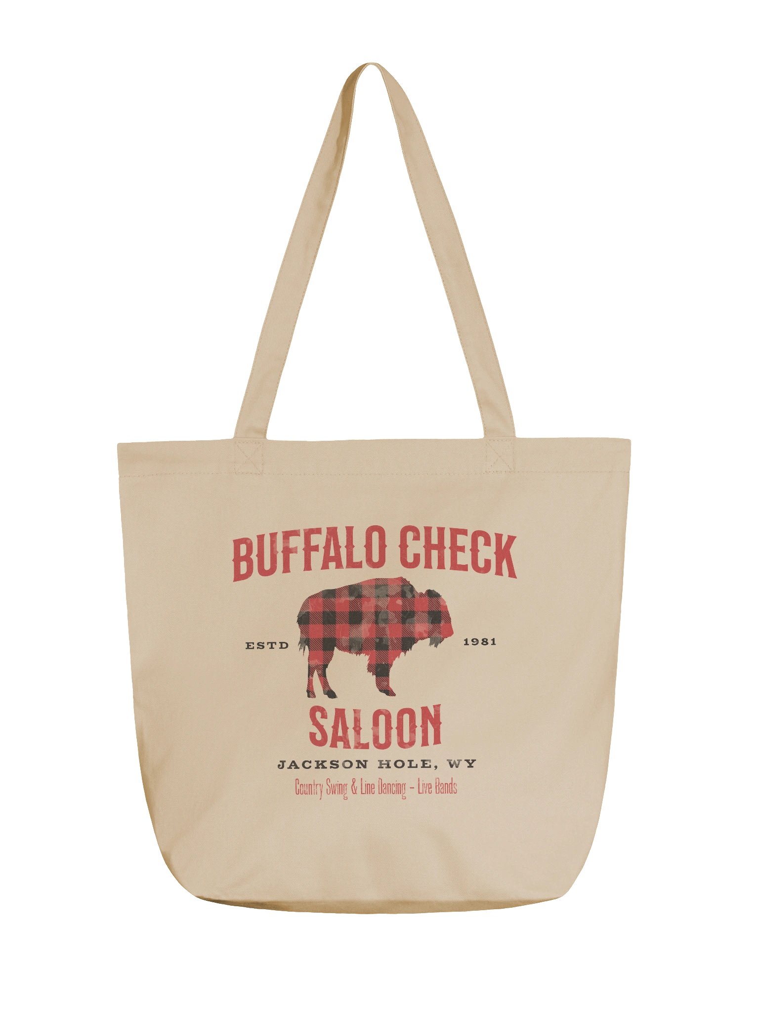 Buffalo Check Saloon • Canvas Tote product image (1)