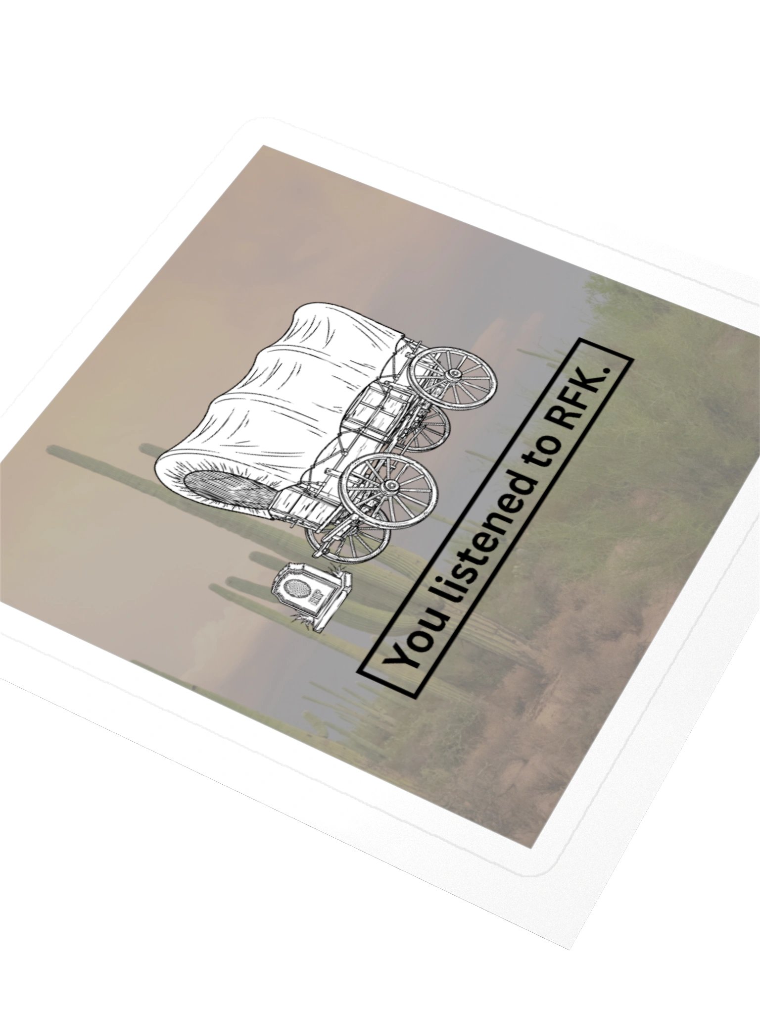 RFK Oregon Trail Kiss Cut Sticker product image (5)