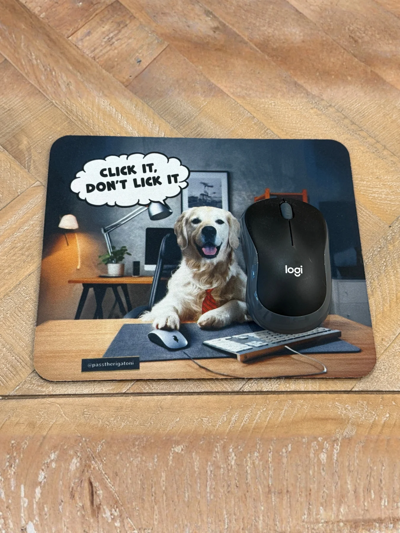 Click It, Don't Lick It Mouse Pad product image (3)