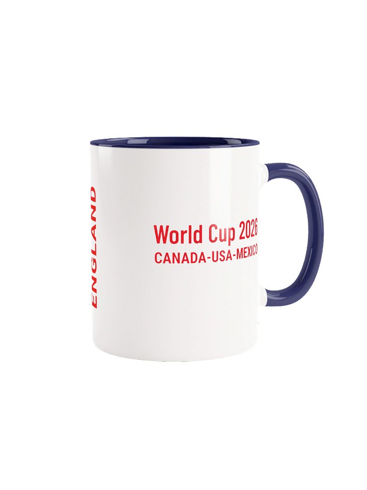 England 2026 World Cup Flag Mug - England Soccer Fan Coffee Cup - Premium Two-Tone Ceramic Mug product image (1)