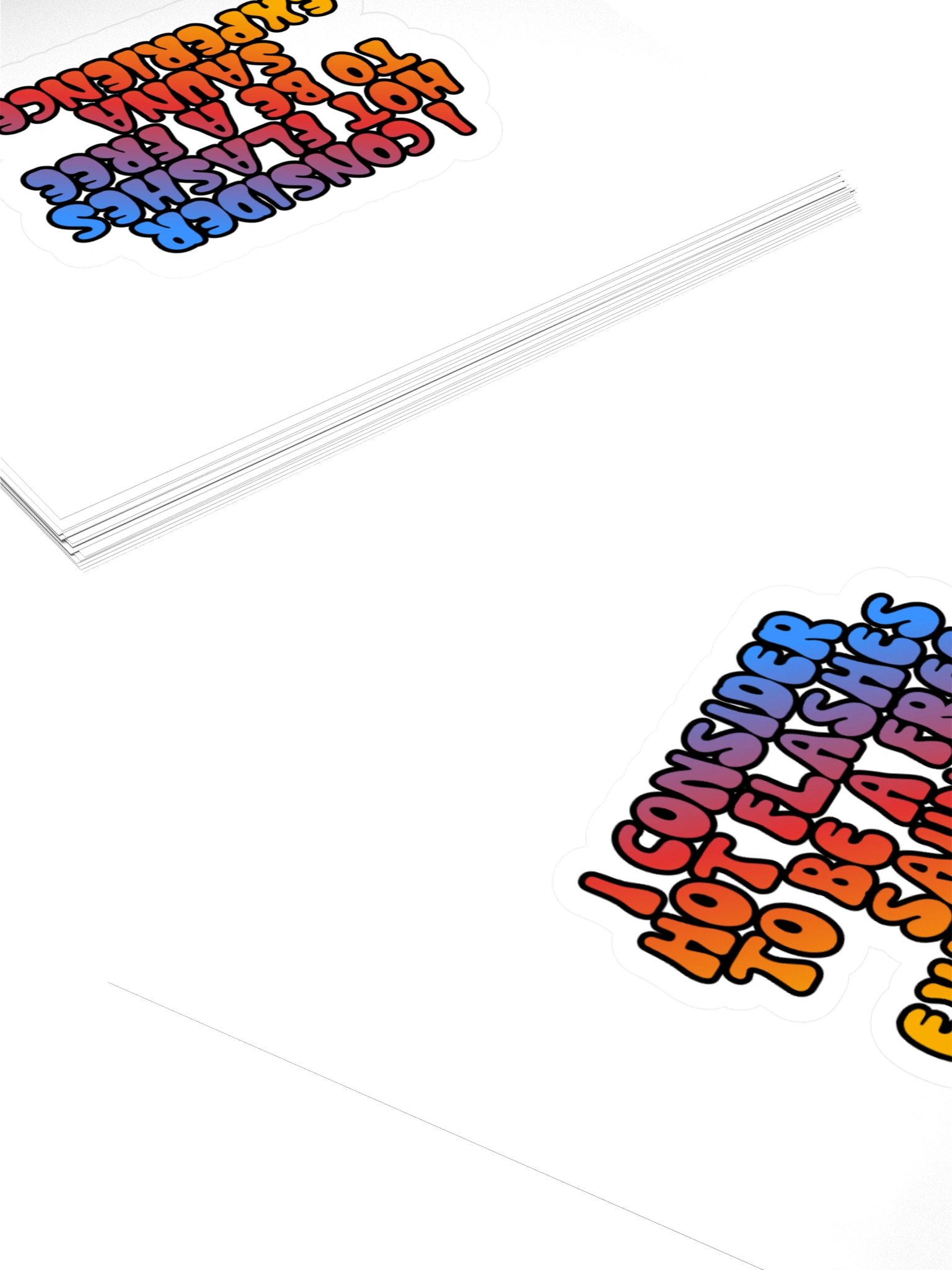 Menopause Chaos Kiss Cut 4"x4" Vinyl Sticker product image (4)