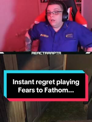 This jump scare made me actually regret playing #fearstofathom #ironbarklookoutcult#panic #reaction #twitchstreamer #girlgamer