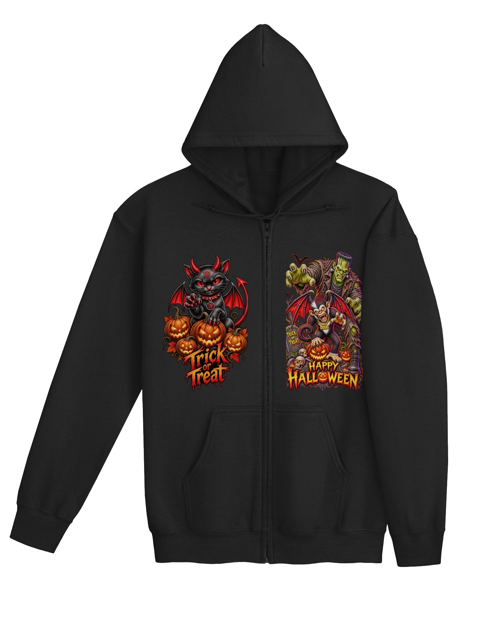 Spooky Scary Unisex Heavy Blend Zip Hoodie product image (4)