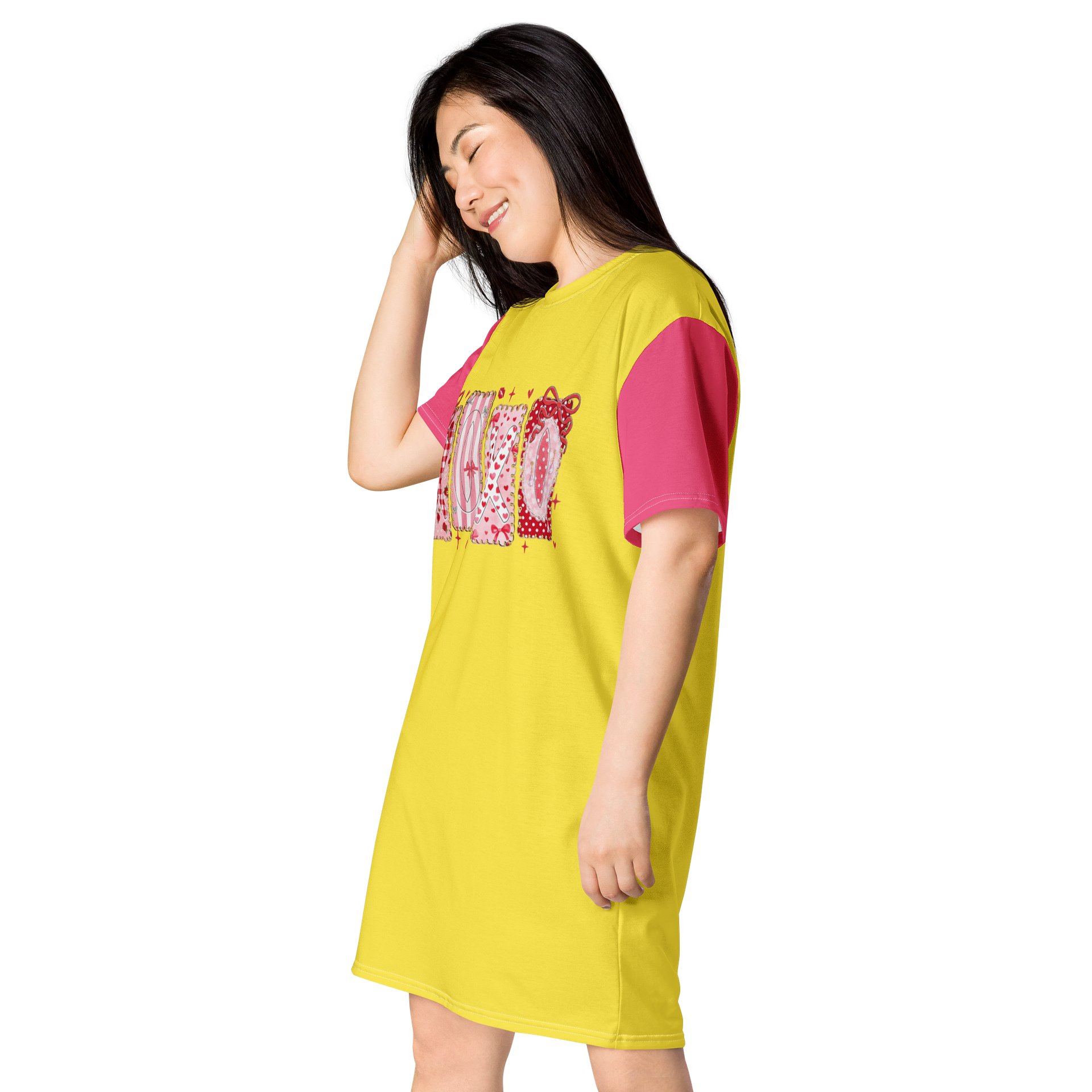 XOXO Colorblock Oversized T-Shirt Dress product image (3)