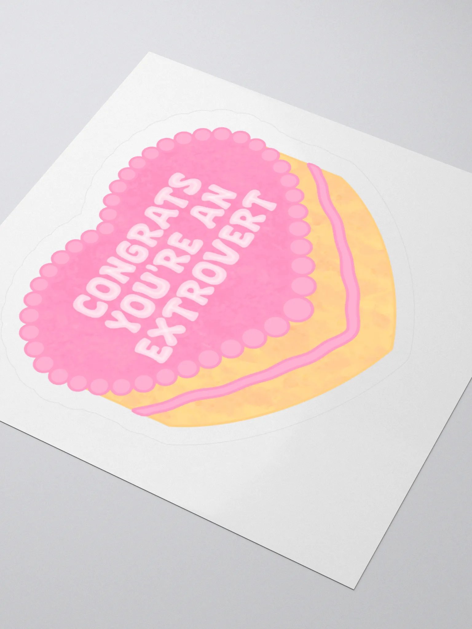 Extrovert Cake Sticker product image (3)